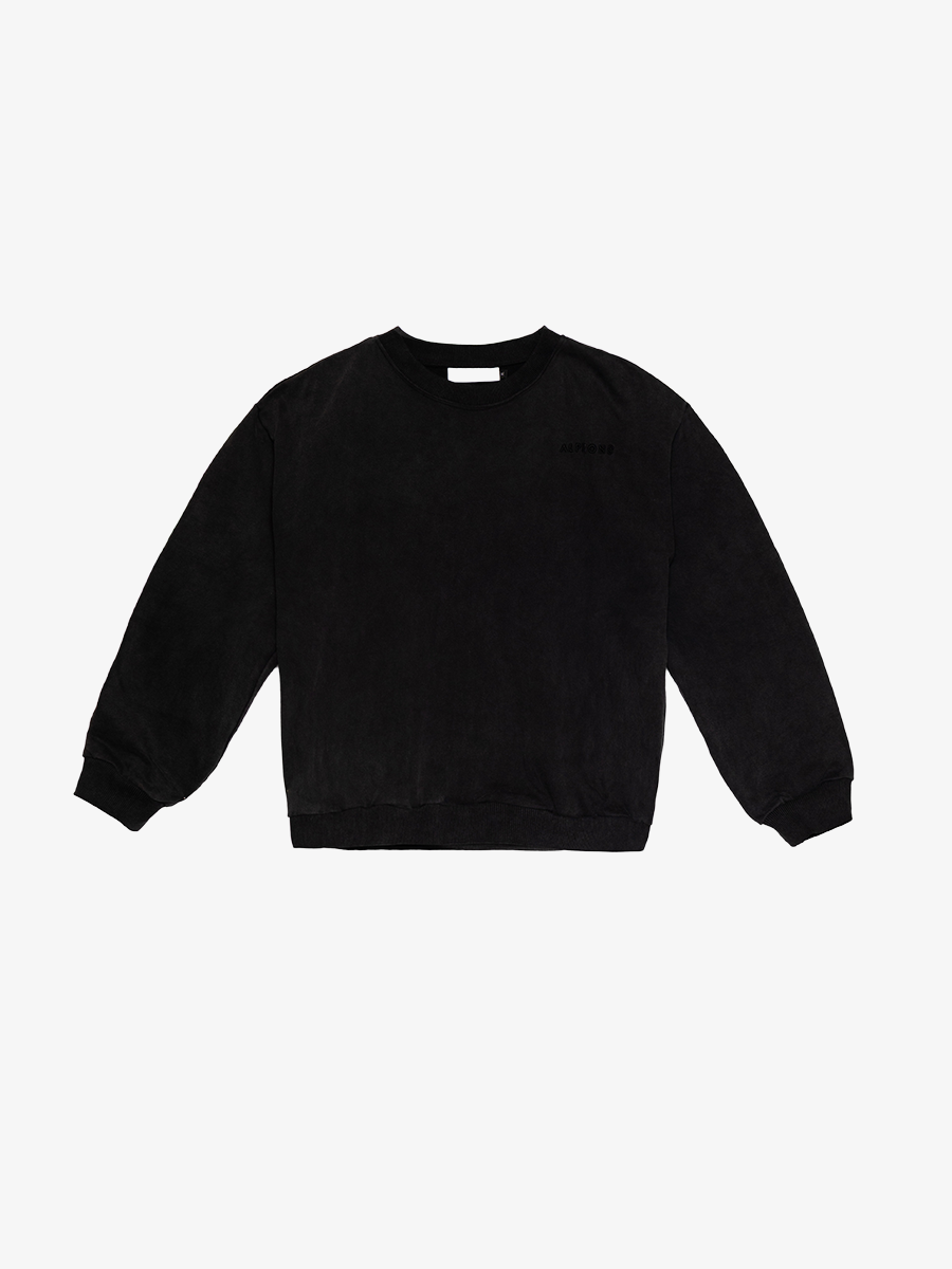 CREWNECK SWEAT SHIRT - BLACK