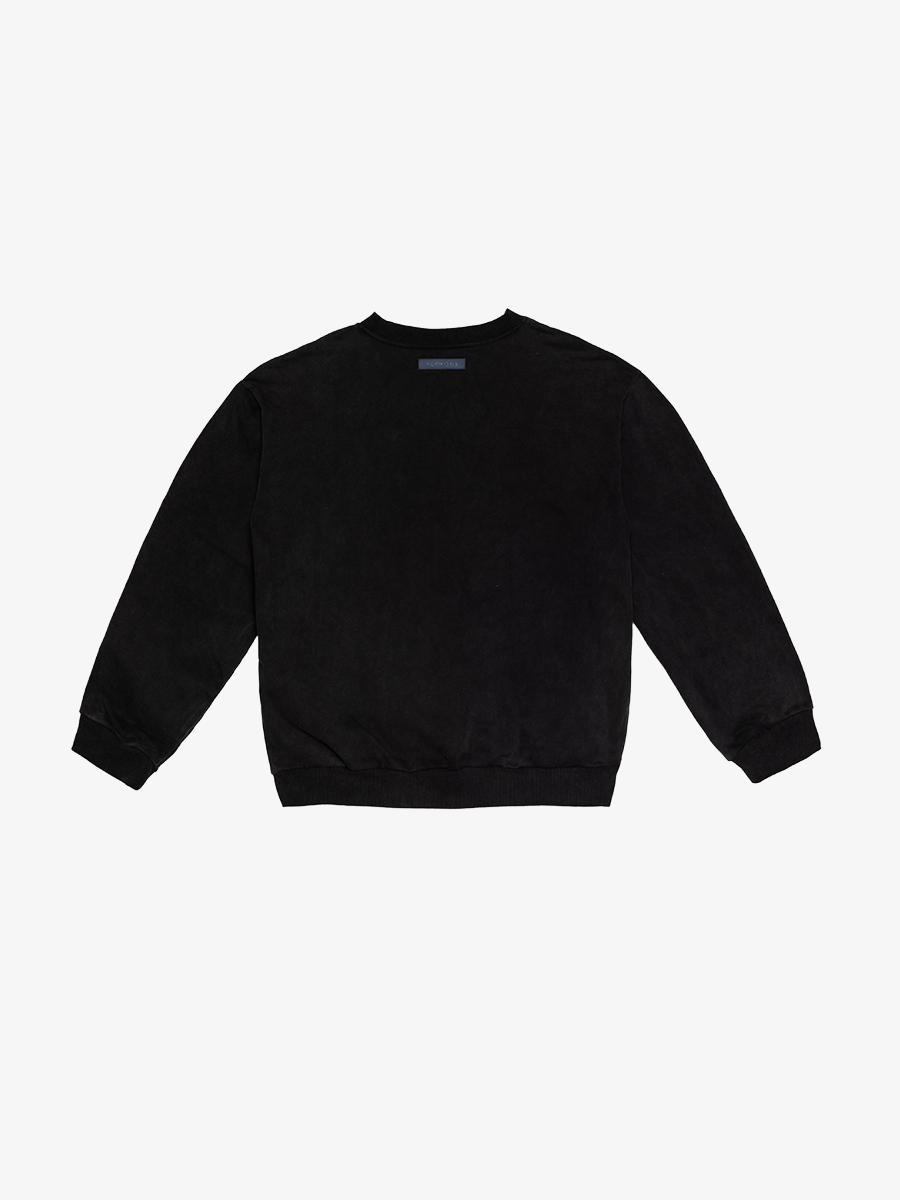 CREWNECK SWEAT SHIRT - BLACK